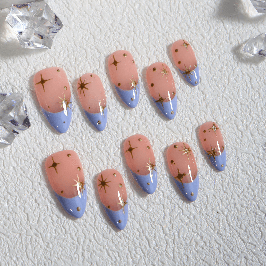Celestial Bloom - Reusable Press-On Nails – reusable fake nails set | PALLASKA press-on manicure