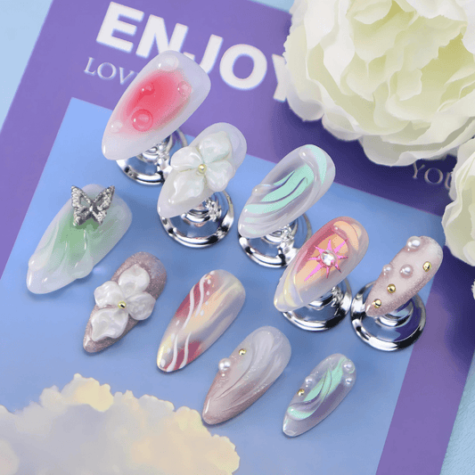 Lucid Whimsy - Reusable Press-On Nails – reusable fake nails set | PALLASKA press-on manicure