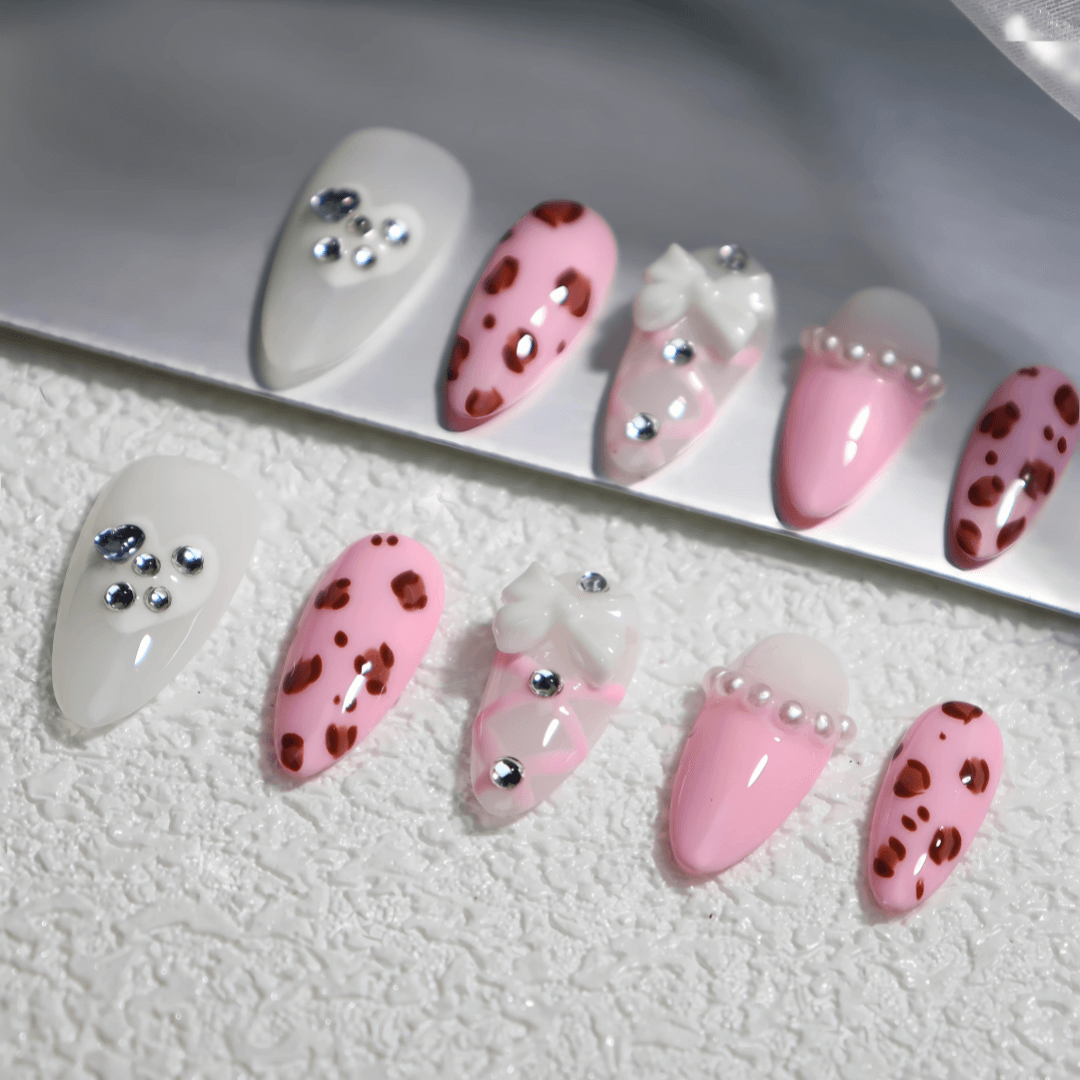 Pink Prowl - Reusable Press-On Nails – reusable fake nails set | PALLASKA press-on manicure