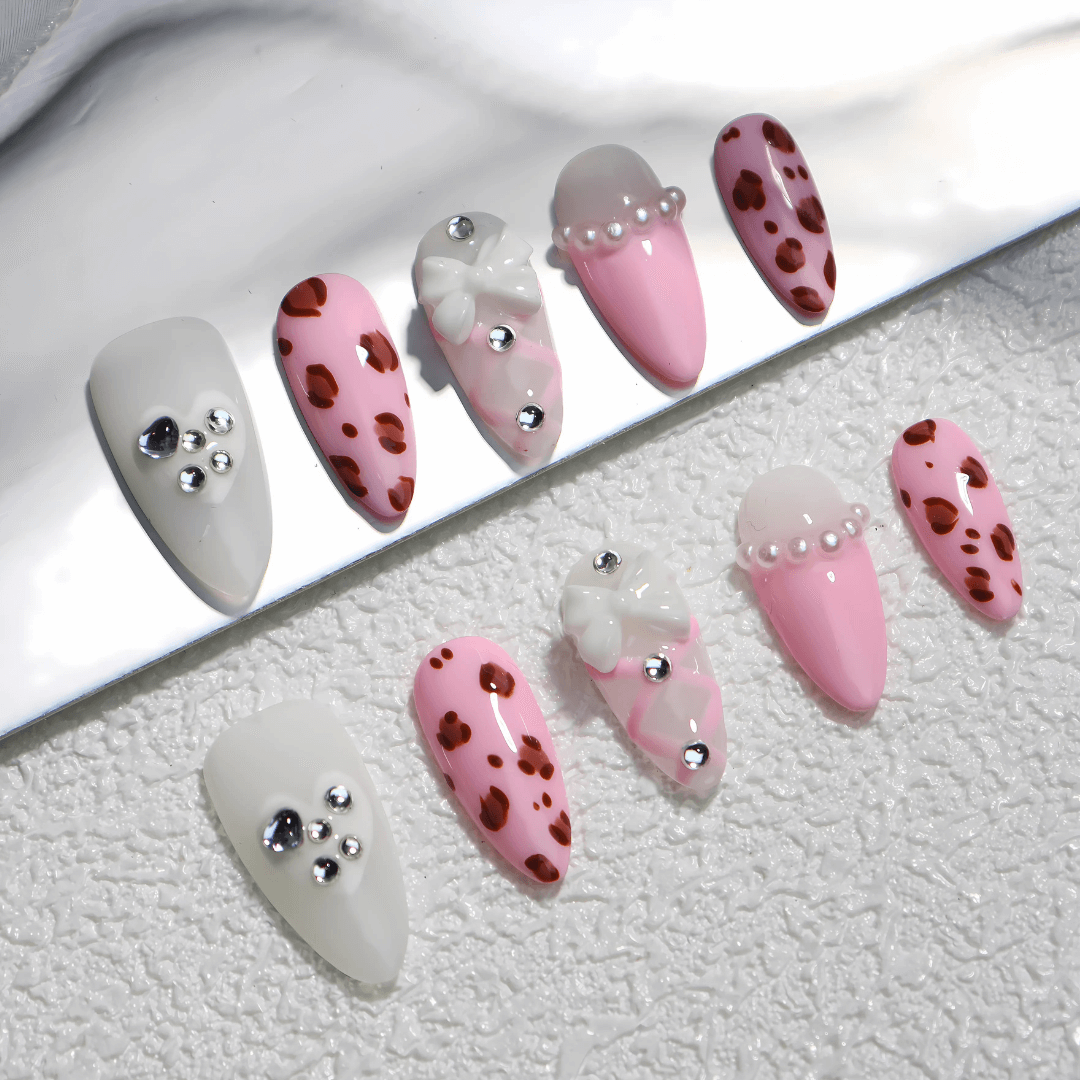 Pink Prowl - Reusable Press-On Nails – reusable fake nails set | PALLASKA press-on manicure