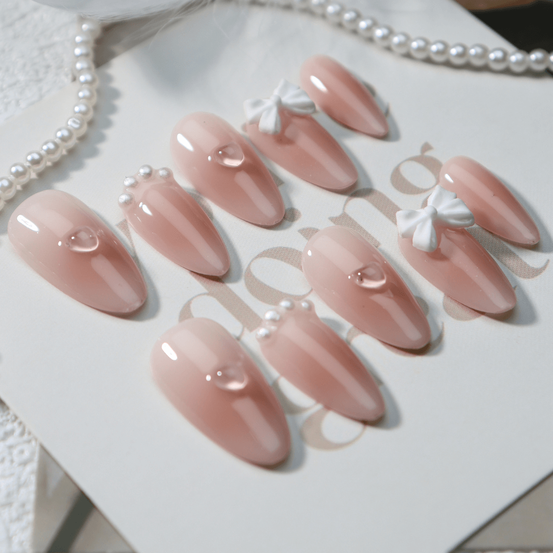 Rosy Poise - Reusable Press-On Nails – reusable fake nails set | PALLASKA press-on manicure