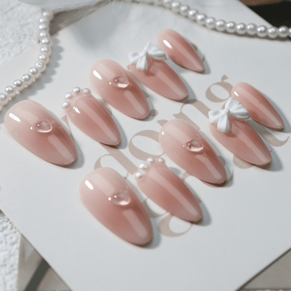 Rosy Poise - Reusable Press-On Nails – reusable fake nails set | PALLASKA press-on manicure