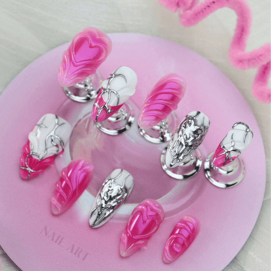 Hyper Bloom - Reusable Press-On Nails – reusable fake nails set | PALLASKA press-on manicure