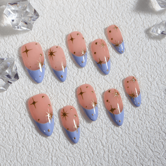 Celestial Bloom - Reusable Press-On Nails – reusable fake nails set | PALLASKA press-on manicure